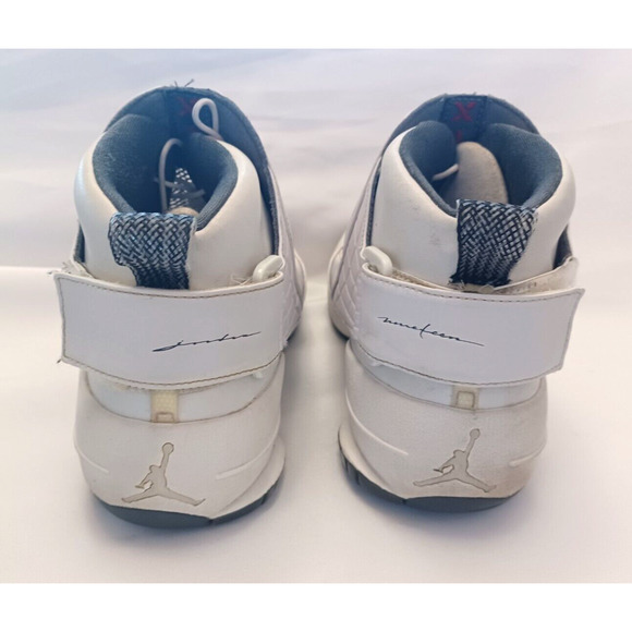 NIKE Air Jordan 19 OG GS FLINT 2004 Size 5.5Y White/Chrome/Flint 307547 102 main image 5